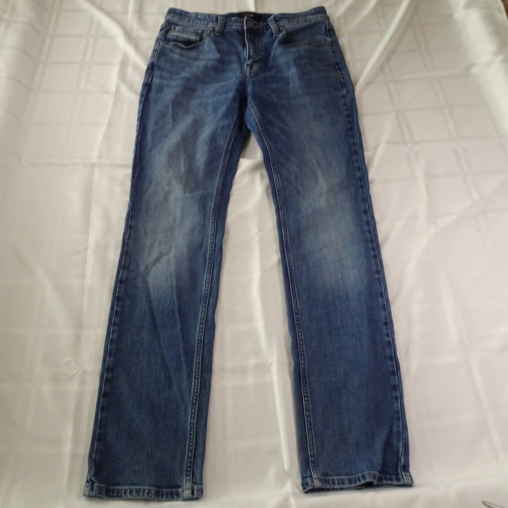 Brothers / Sons Jeans Men's 33x34. Slim straight blue stretch denim pants - Picture 2 of 11